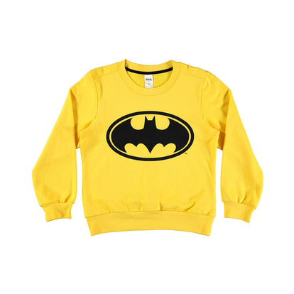 POLERON DE BATMAN CERRADO AMARILLO PARA NIÑO