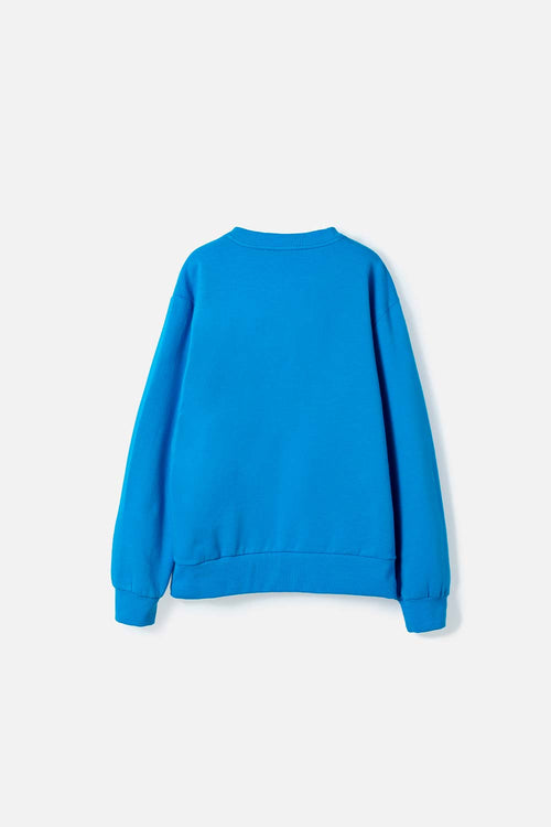 POLERÓN DE BART SIMPSON CERRADO AZUL PARA NIÑO