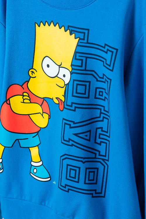 POLERÓN DE BART SIMPSON CERRADO AZUL PARA NIÑO