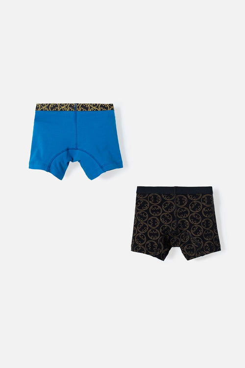 PACK X2 BOXER DE BATMAN AZUL Y NEGRO PARA NIÑO