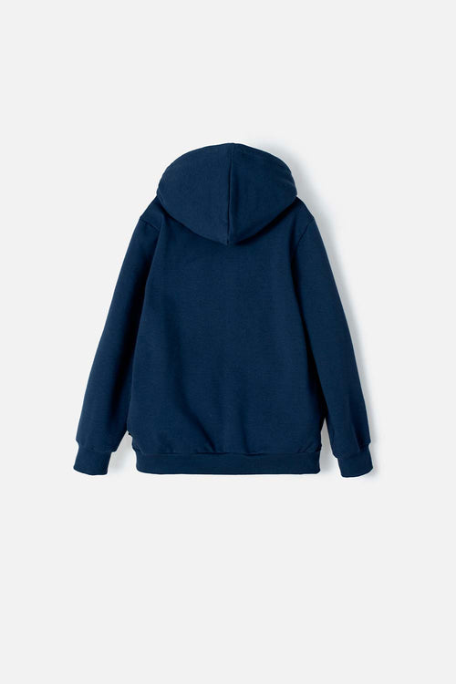 BUZO DE SONIC CON CIERRE AZUL PARA NIÑO