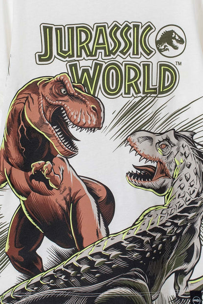 CONJUNTO DE JURASSIC WORLD DE PANTALÓN LARGO VERDE PARA NIÑO