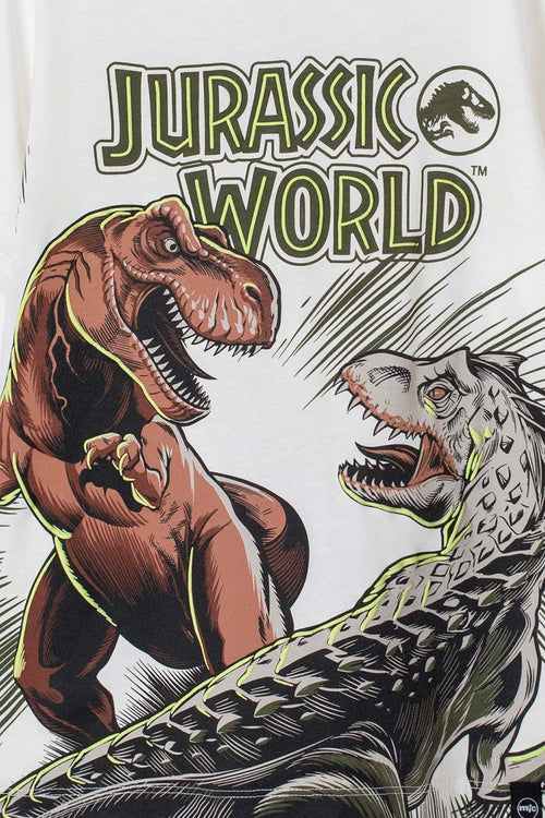 CONJUNTO DE JURASSIC WORLD DE PANTALÓN LARGO VERDE PARA NIÑO