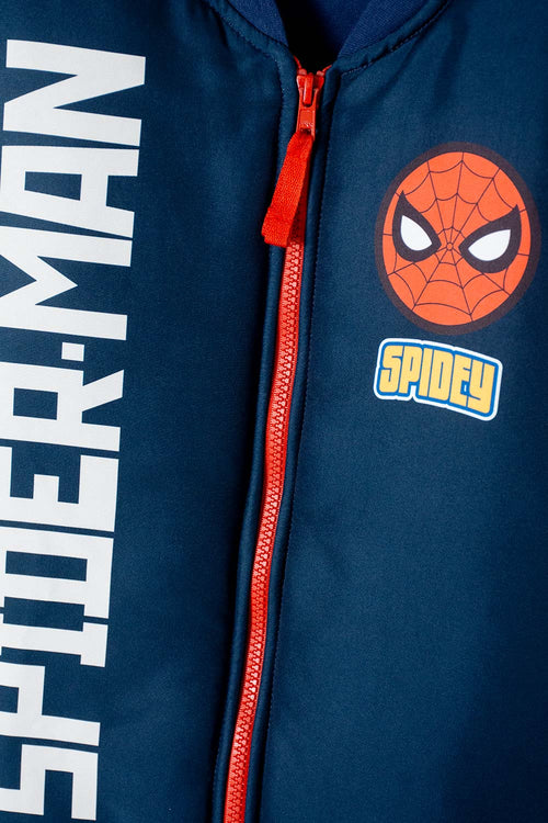 CHAQUETA DE SPIDER-MAN CON CIERRE AZUL PARA NIÑO