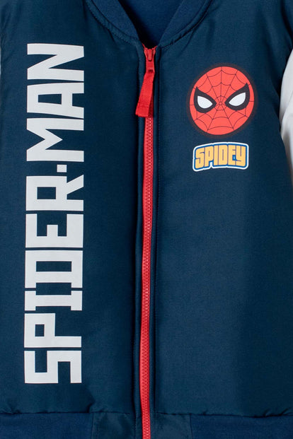 CHAQUETA DE SPIDER-MAN CON CIERRE AZUL PARA NIÑO