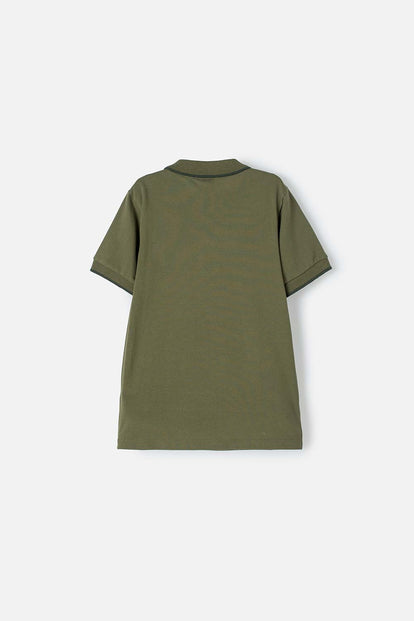 POLERA TIPO POLO JURASSIC WORLD VERDE PARA NIÑO