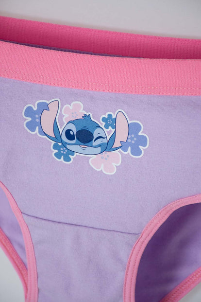 PACK X2 PANTIES DE STITCH LAVANDA Y BLANCO PARA NIÑA