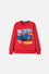 POLERON DE HOT WHEELS CERRADO ROJO PARA NIÑO