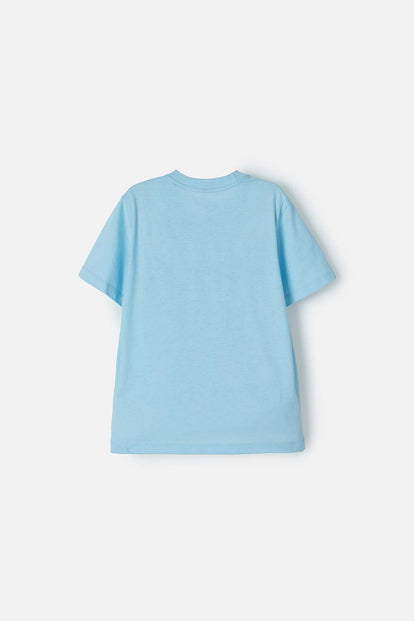 POLERA DE SONIC DE MANGA CORTA AZUL PARA NIÑO