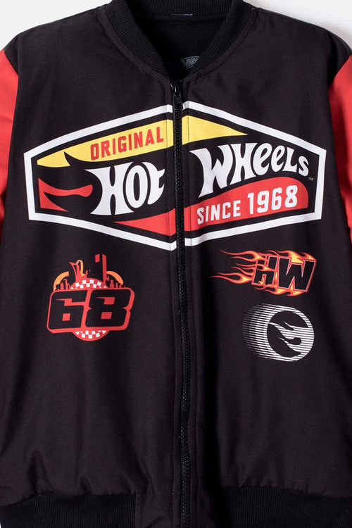 CHAQUETA DE HOT WHEELS CON CIERRE MULTICOLOR PARA NIÑO