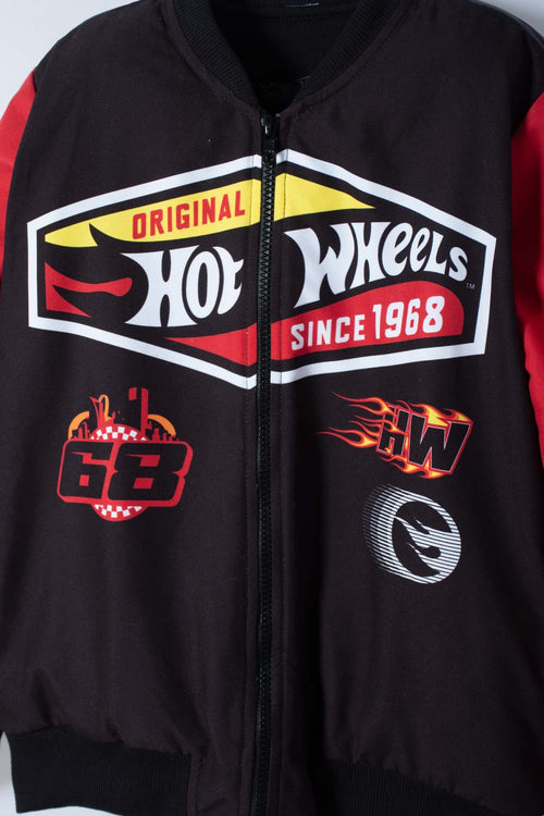 CHAQUETA DE HOT WHEELS CON CIERRE MULTICOLOR PARA NIÑO