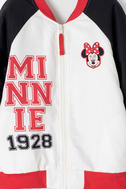 CHAQUETA DE MINNIE MOUSE CON CIERRE PARA NIÑA