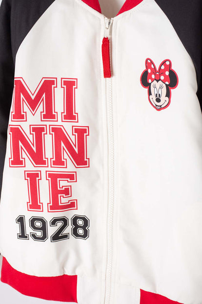 CHAQUETA DE MINNIE MOUSE CON CIERRE PARA NIÑA