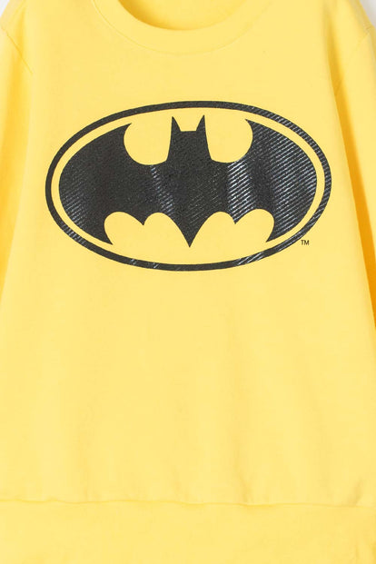 POLERON DE BATMAN CERRADO AMARILLO PARA NIÑO