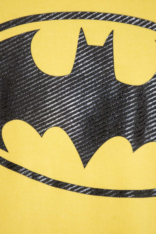 POLERON DE BATMAN CERRADO AMARILLO PARA NIÑO