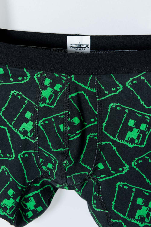 PACK X2 BOXER DE MINECRAFT NEGRO Y BLANCO PARA NIÑO