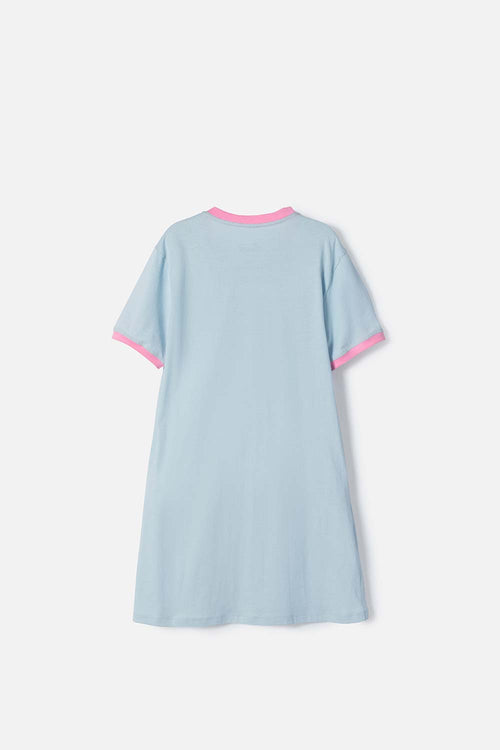 PIJAMA DE STITCH AZUL TIPO BATOLA PARA NIÑA