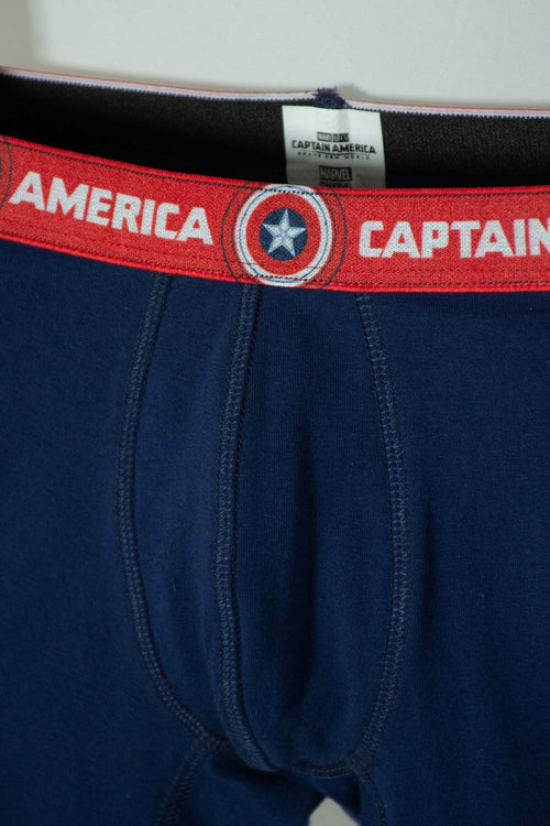 PACK X2 BOXER CAPITÁN AMERICA PARA NIÑO