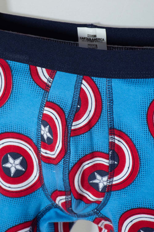 PACK X2 BOXER CAPITÁN AMERICA PARA NIÑO