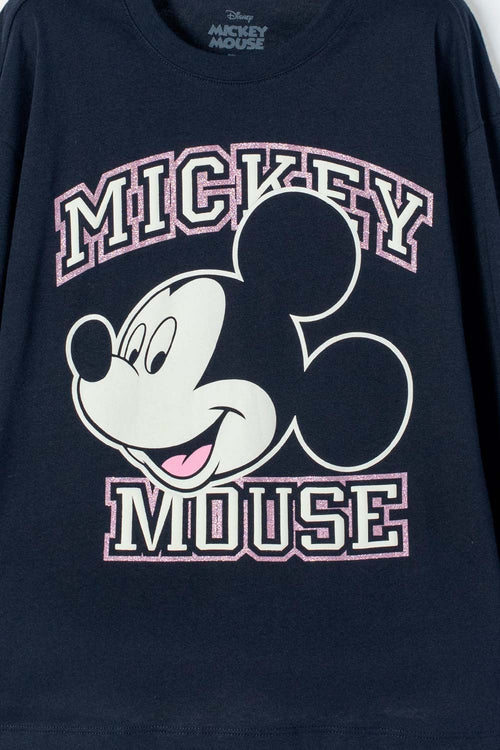POLERON DE MINNIE MOUSE AZUL ESTAMPADO EN FRENTE PARA NIÑA