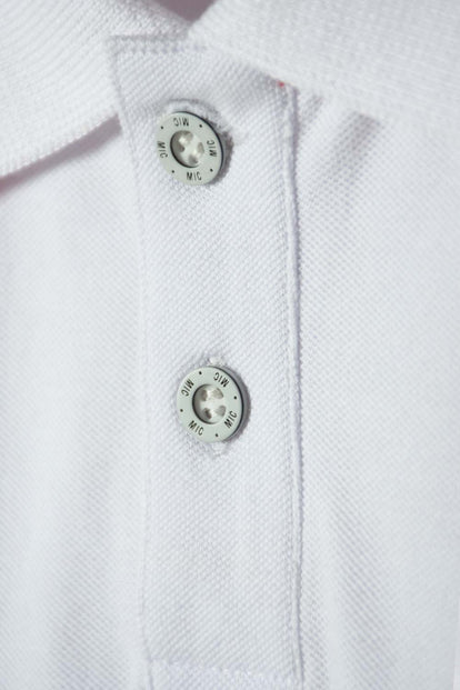 POLERA TIPO POLO DE SPIDERMAN BLANCA CON BOTONES PARA NIÑO