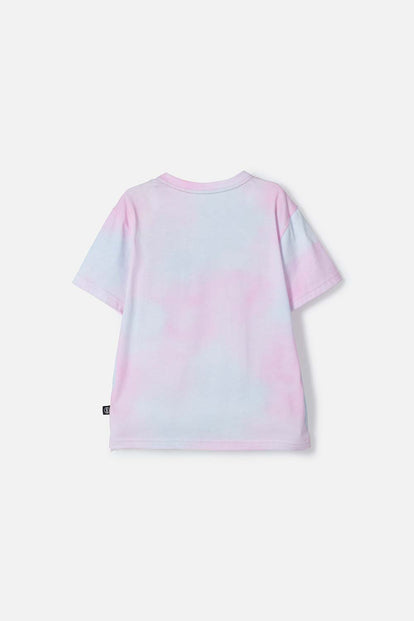 POLERA DE MINNIE MOUSE MULTICOLOR ESTAMPADA EN FRENTE PARA NIÑA