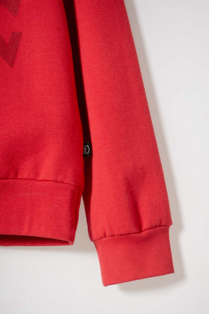 POLERON DE SUPERMAN CERRADO ROJO PARA NIÑO