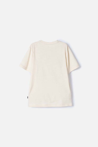 POLERA DE JURASSIC WORLD AVELLANA MANGA CORTA PARA NIÑO