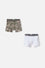 PACK X2 BOXER DE JURASSIC WORLD VERDE Y BLANCO PARA NIÑO