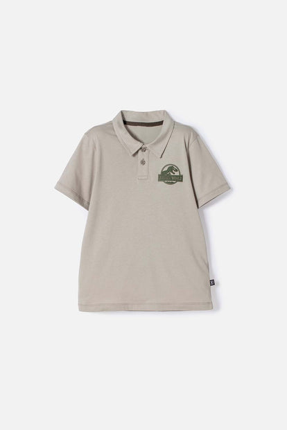POLERA TIPO POLO DE JURASSIC WORLD VERDE PARA NIÑO