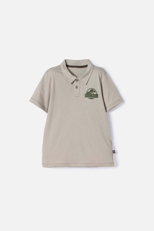 POLERA TIPO POLO DE JURASSIC WORLD VERDE PARA NIÑO