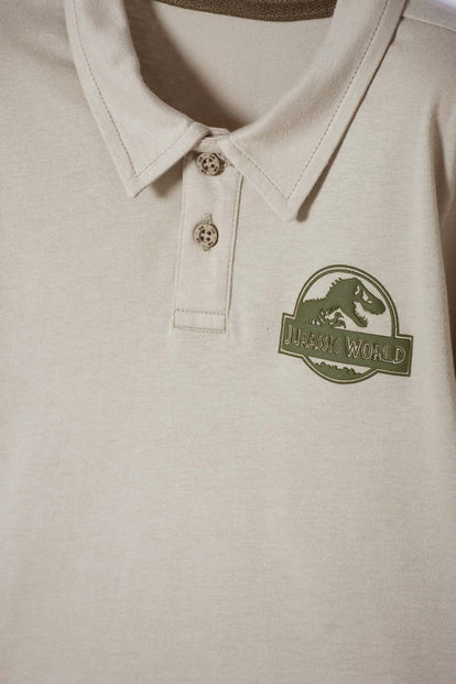 POLERA TIPO POLO DE JURASSIC WORLD VERDE PARA NIÑO