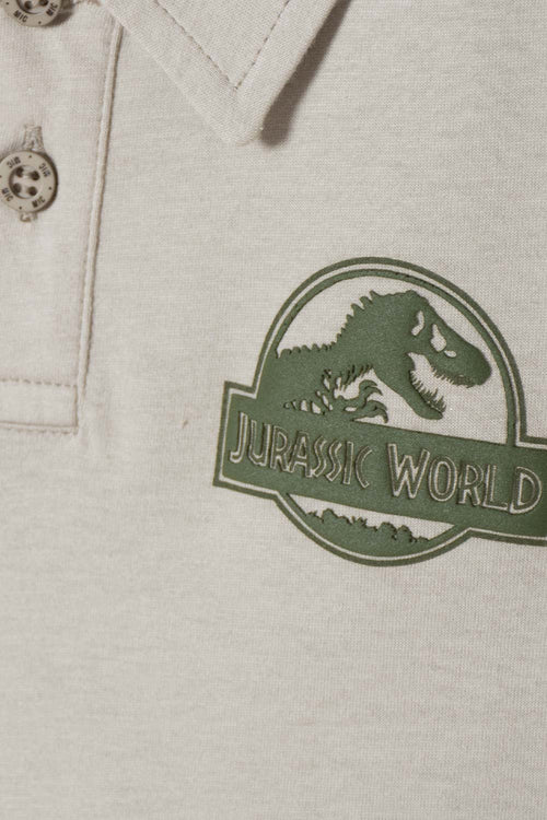 POLERA TIPO POLO DE JURASSIC WORLD VERDE PARA NIÑO