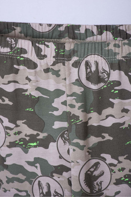 PIJAMA DE JURASSIC WORLD VERDE DE CAMISETA MANGA CORTA PARA NIÑO
