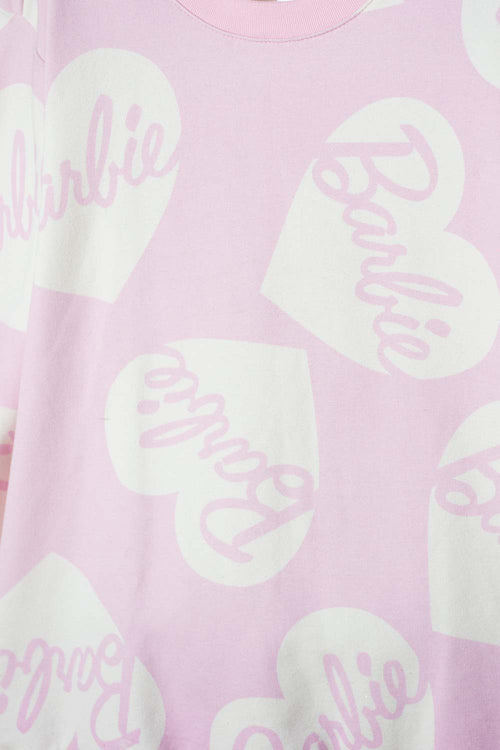 CONJUNTO DE BARBIE CON PANTALÓN LARGO ROSA PASTEL PARA NIÑA