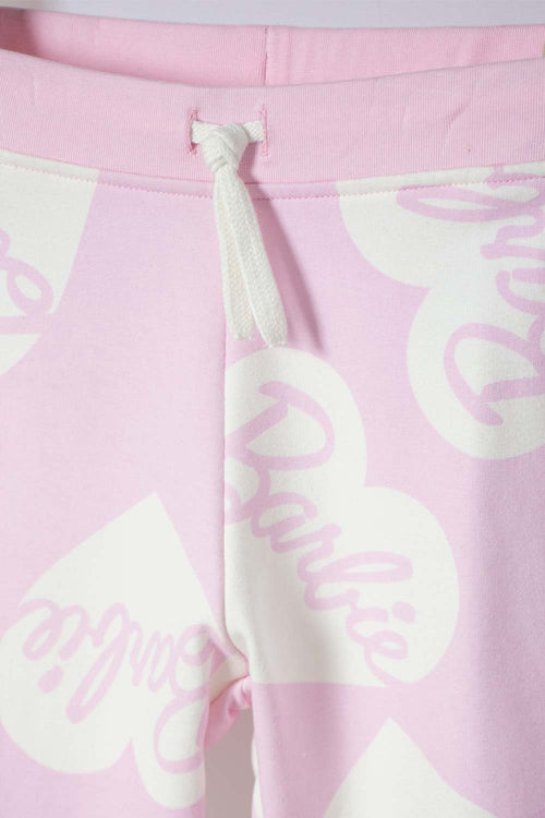 CONJUNTO DE BARBIE CON PANTALÓN LARGO ROSA PASTEL PARA NIÑA