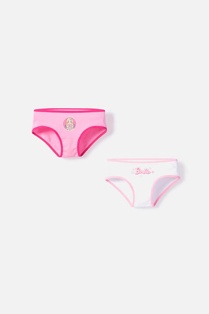 PACK X2 PANTIES DE BARBIE ROSADO PARA NIÑA