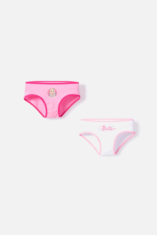 PACK X2 PANTIES DE BARBIE ROSADO PARA NIÑA