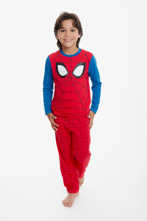 PIJAMA DE SPIDERMAN CON PANTALÓN LARGO MULTICOLOR PARA NIÑO