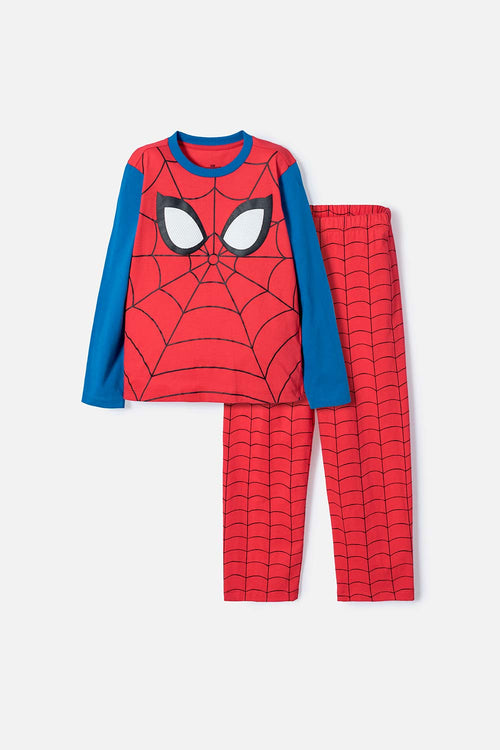 PIJAMA DE SPIDERMAN CON PANTALÓN LARGO MULTICOLOR PARA NIÑO
