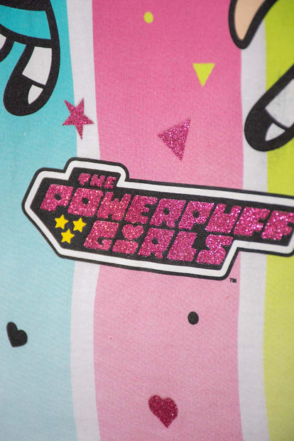 PIJAMA DE LAS CHICAS SUPERPODEROSAS BLANCO Y NEGRO PARA NIÑA