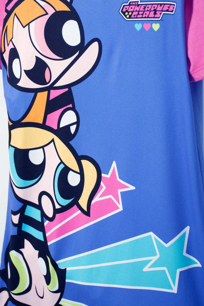 PIJAMA TIPO BATOLA DE LAS CHICAS SUPERPODEROSAS PARA NIÑA