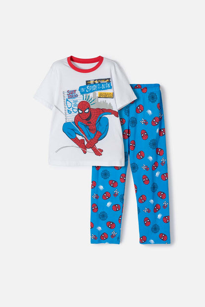 PIJAMA DE SPIDERMAN AZUL, ROJO Y BLANCO PARA NIÑO