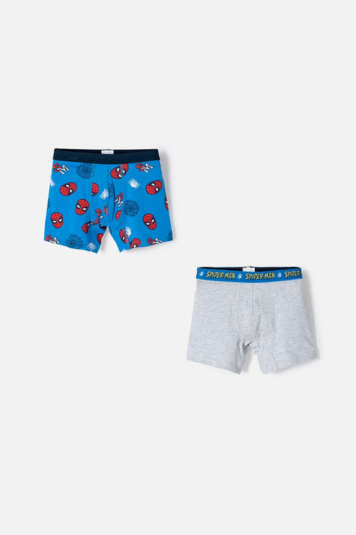 PACK X2 BOXER DE SPIDERMAN MULTICOLOR PARA NIÑO