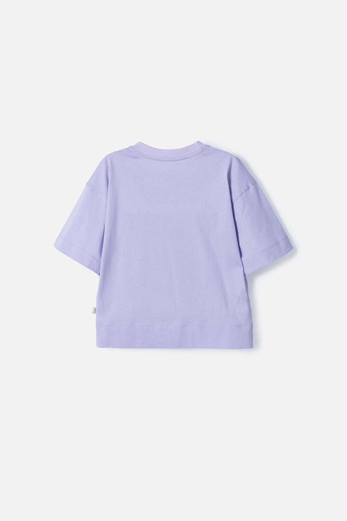 POLERA DE BARBIE LAVANDA CON MIRELLA PARA NIÑA