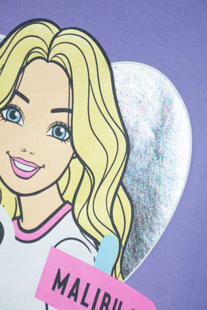 POLERON DE BARBIE LILA CERRADO PARA NIÑA