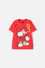 POLERA DE SONIC MANGA CORTA ROJO PARA NIÑO