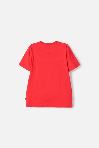 POLERA DE SONIC MANGA CORTA ROJO PARA NIÑO