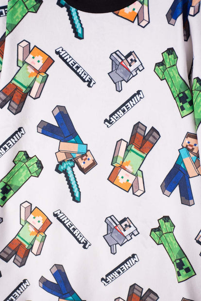 PIJAMA DE MINECRAFT CON PANTALÓN LARGO MULTICOLOR PARA NIÑO