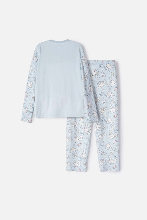 PIJAMA DE CINNAMOROLL CON PANTALÓN LARGO AZUL PARA NIÑO